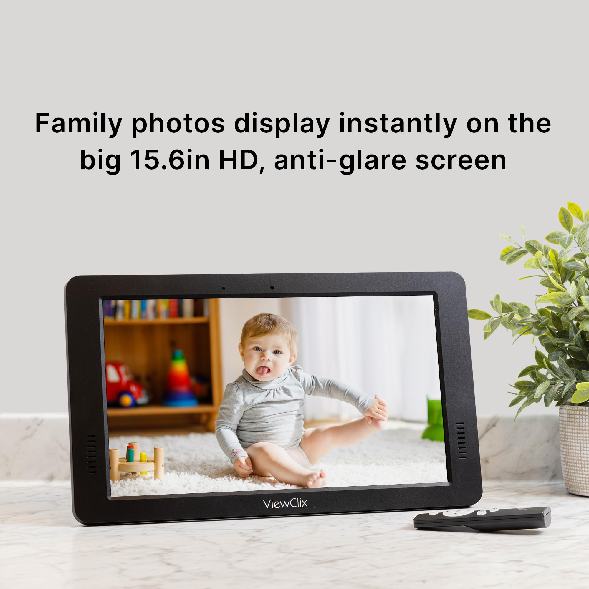 壁掛け♡フォトフレーム Amazon | ViewClixのスマートフレーム ビデオ通話付きデジタル